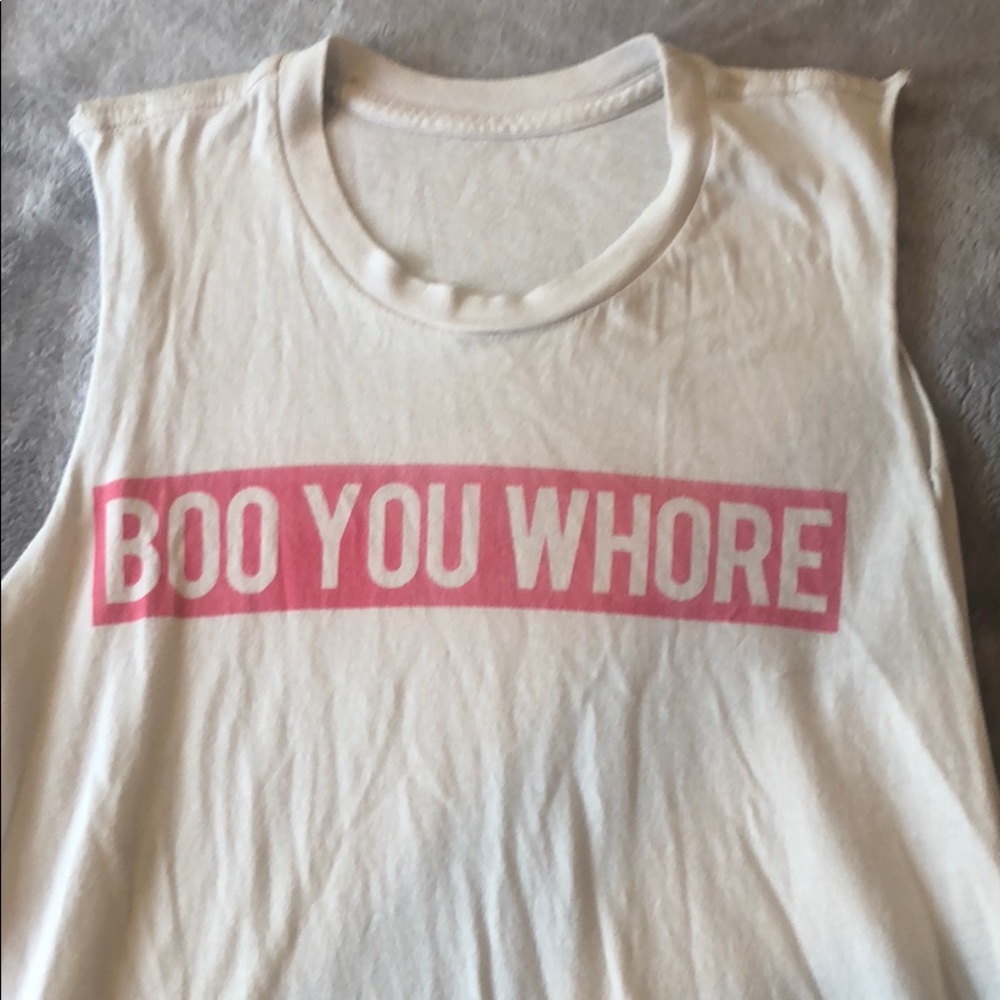Brandy Melville boo you whore tank